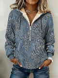 Women's Faith Print Casual Hooded Sweatshirt