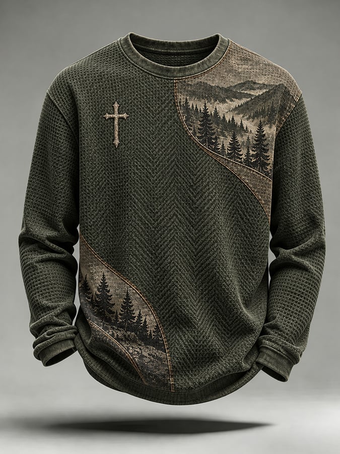 Men'S Casual Faith Graphic Casual Top