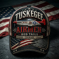 Tuskegee Pilot Red Tail Print Casual Baseball Cap