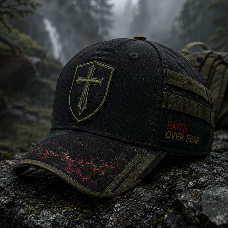 Vintage Faith Cross Art Print Baseball Cap