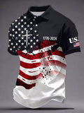 Men'S Independence Day Faith Casual Polo Shirt
