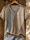 Women's Vintage Western Faith-Print Top