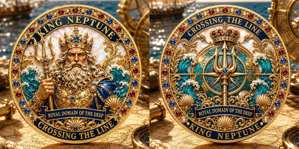 King Neptune – Crossing the Line Commemorative Metal Medal