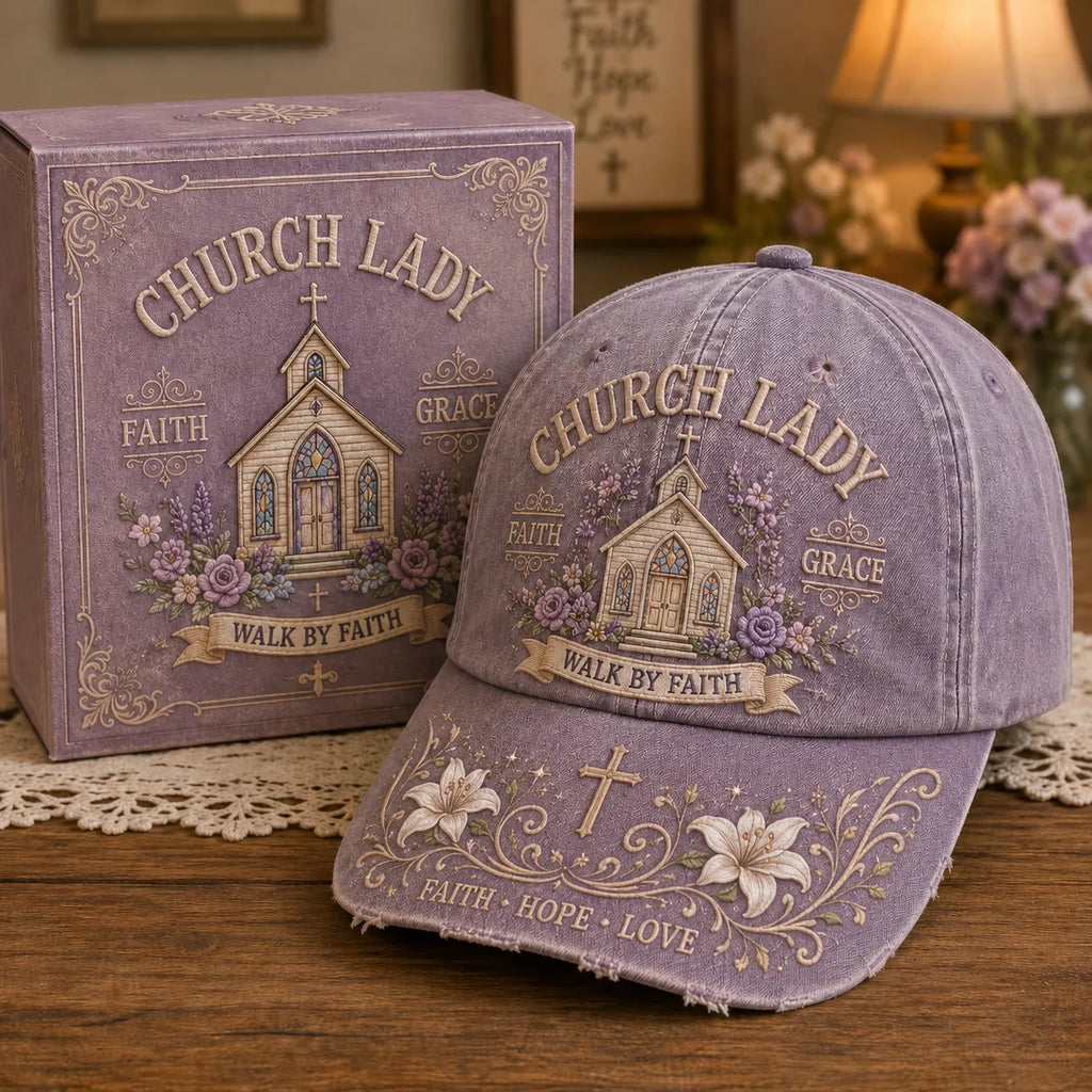 ⛪ Church Lady Walk By Faith Cap