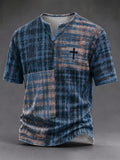 Men's Vintage Faith Faux-Linen T-shirt
