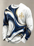 Men's Faith Cross-Print Long-Sleeve T-Shirt