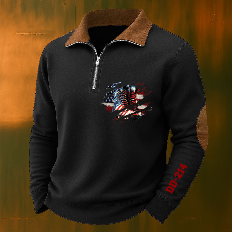 Veterans Casual Zipper Sweatshirt