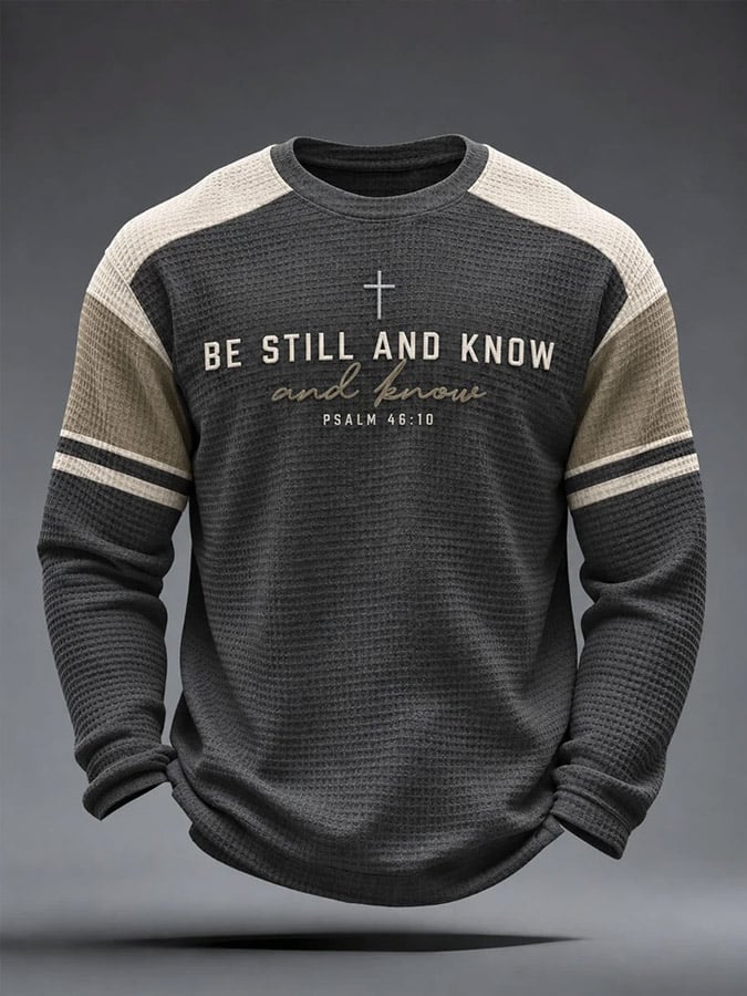 Men's Be Still And Know Waffle Top