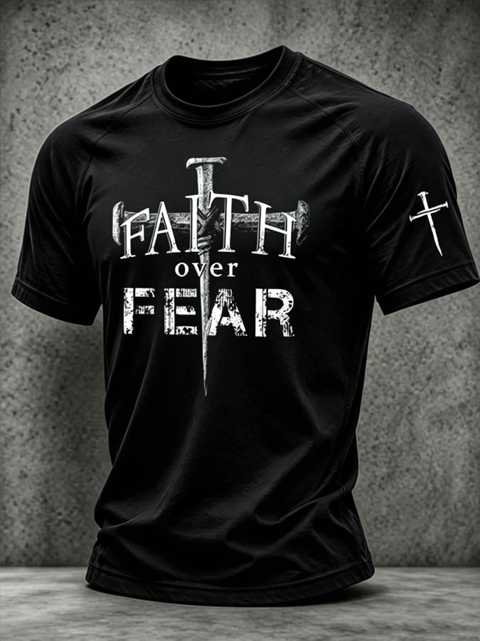 Men's Faith-Print T-Shirt