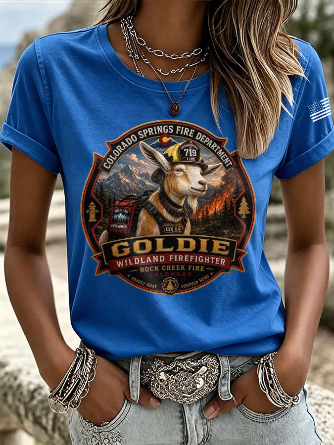 Women'S Retro Colorado Print T-Shirt