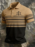 Men's Faith Print Short-Sleeve Polo Shirt