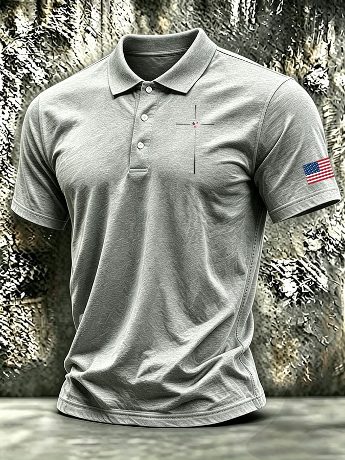 Men's Retro Print Short-Sleeve T-Shirt