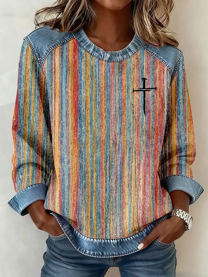 Women's Faith Print Sweatshirt