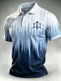 Men's Faith Cross-Print Short-Sleeve Polo Shirt
