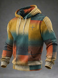 Men's Casual Faith Bauhaus Print Hooded
