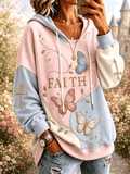 Women's Faith-Themed Casual Hoodie