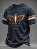 Men'S Faith Overcoming Fear Print T-Shirt