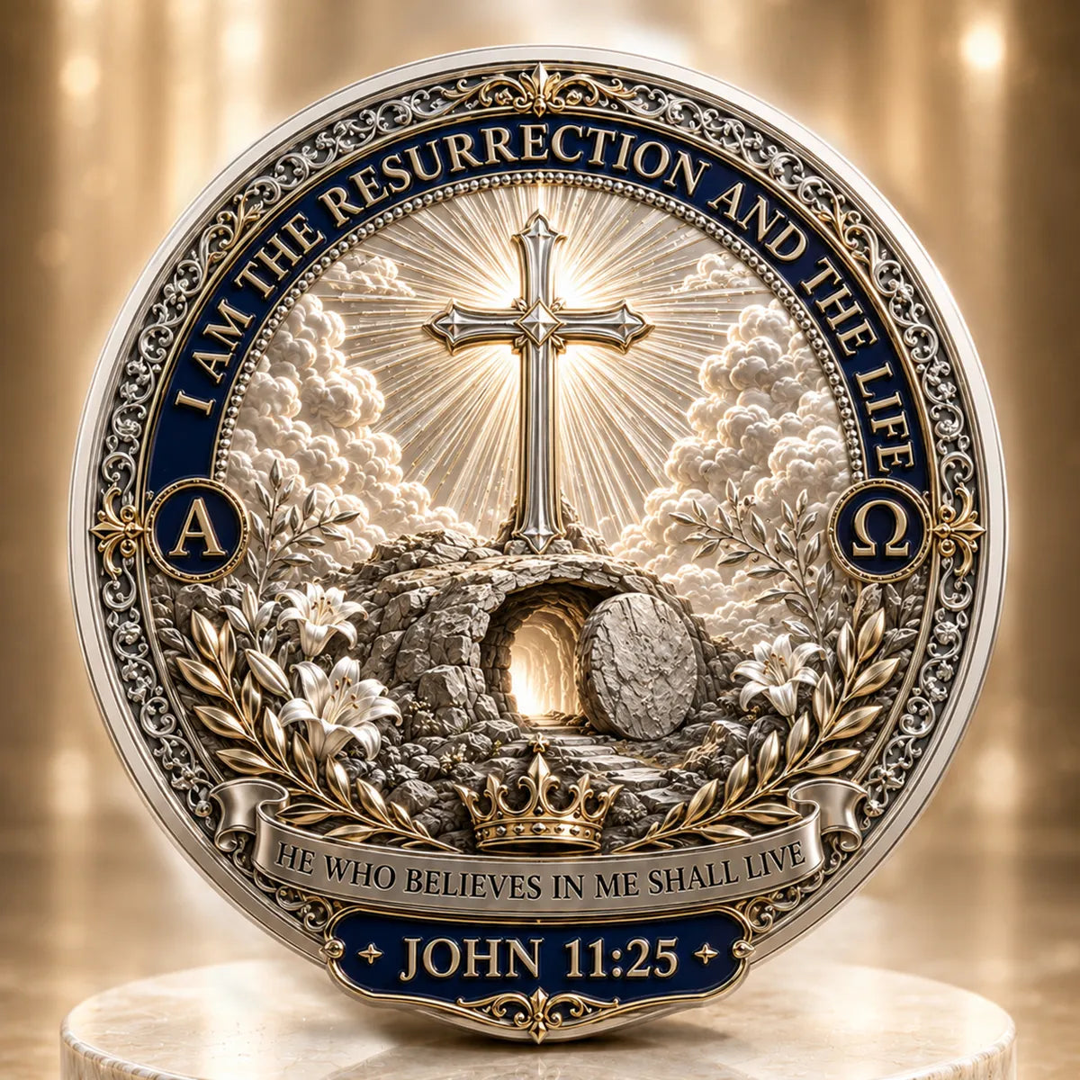 HE IS RISEN – Commemorative Resurrection Metal Medal