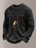Men's The Lord Is My Shepherd I Shall Not Want Printed Casual Top