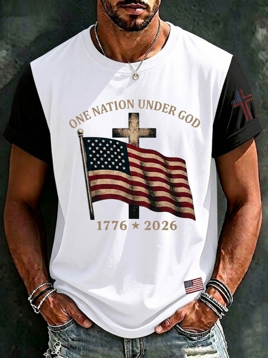 Men's American 250th Anniversary Print Top
