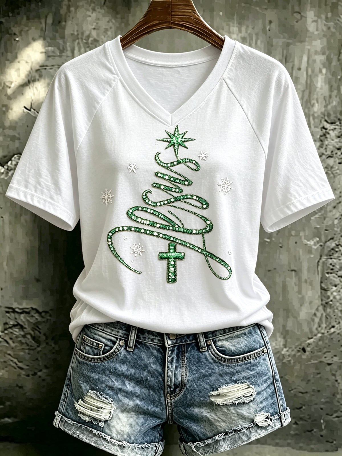 Women's Christmas Print Top