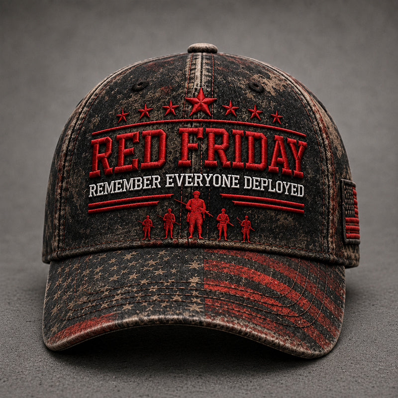 Red Friday Art Print Baseball Cap