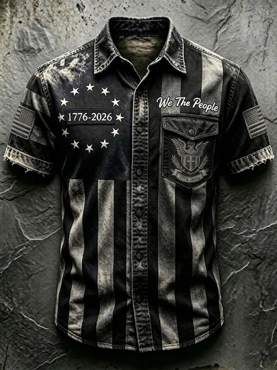 Men'S 250Th Anniversary National Print  Shirt