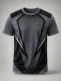 Men'S Casual "Faith" Print T-Shirt