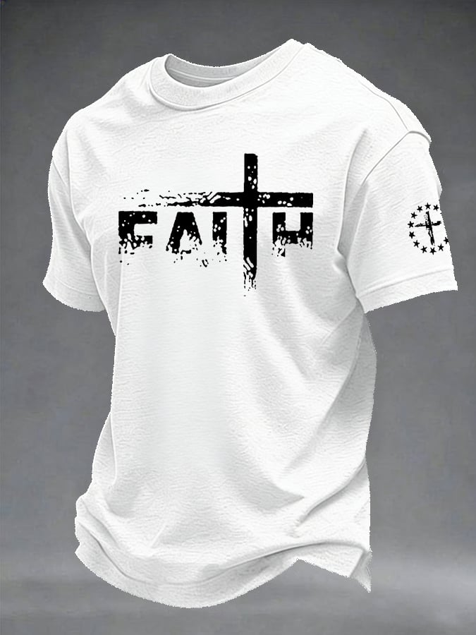 Men's Retro Print Short-Sleeve T-Shirt