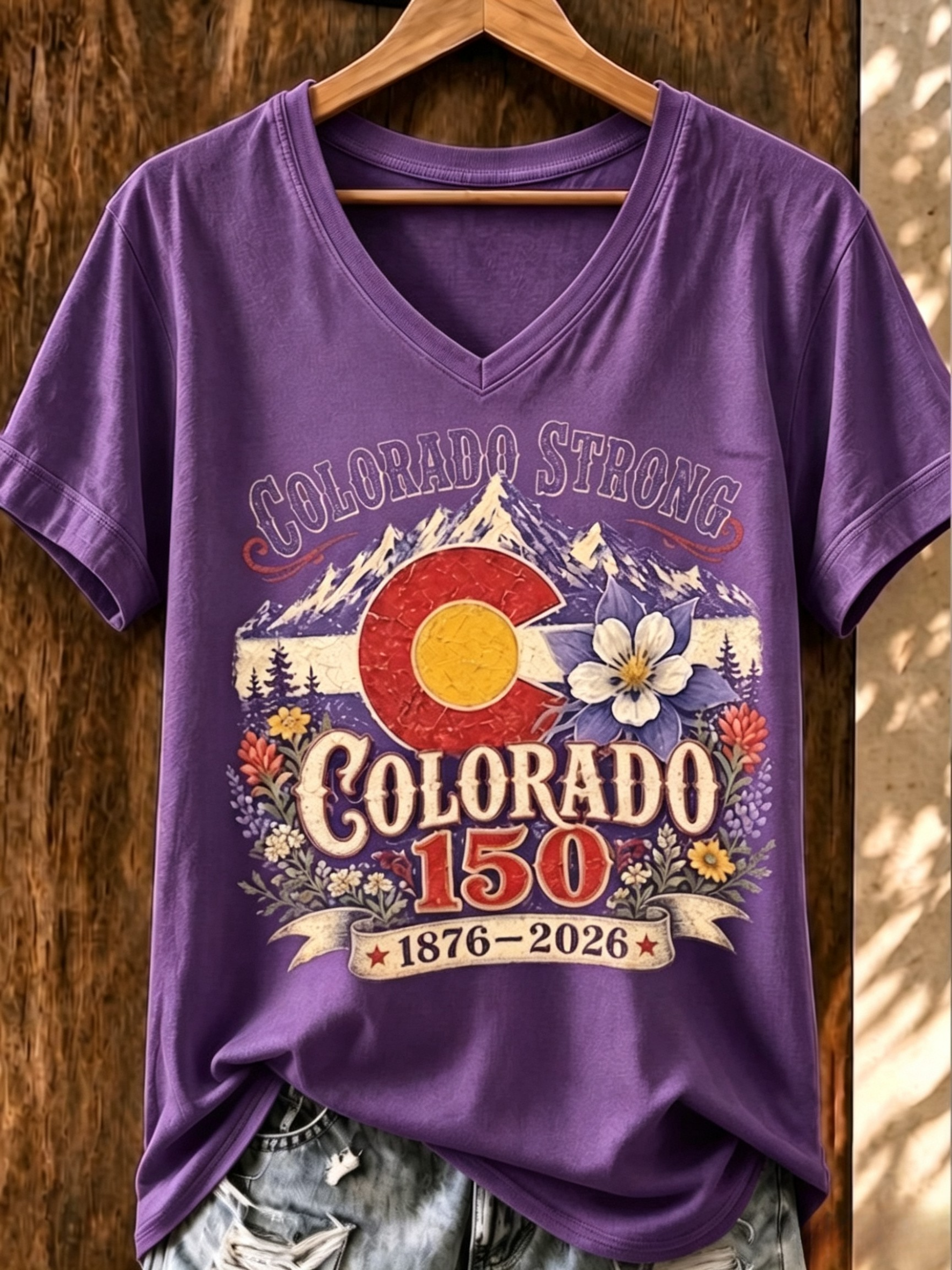 Women's Casual Colorado Strong T-shirt