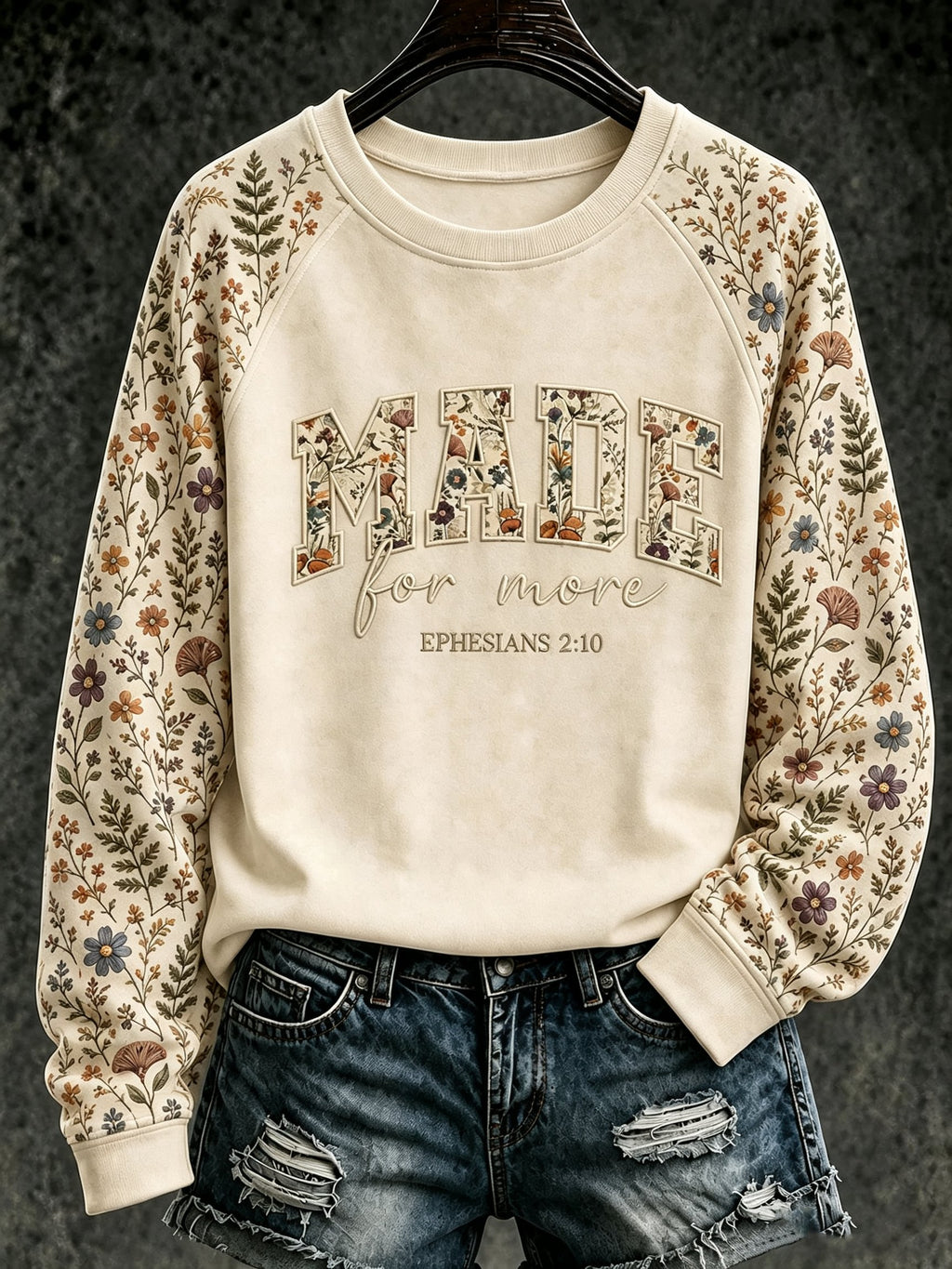 Women's 'I Will Praise Him In Every Season' Printed Casual Sweatshirt