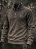 Men's Vintage Western Faith-Print Sweatshirt