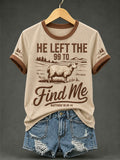 Women's Christian He Left The 99 To Find Me Print T-Shirt