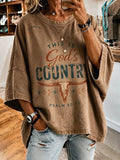 Women's Casual Printed Loose Top