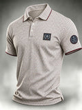 Men's Casual "Faith" Print Polo Shirt