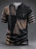 Men's Vintage Faith Faux-Linen T-shirt