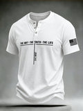 Men's 'Jesus Paid My Ransom' Printed Casual T-Shirt