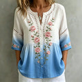 American Pink Rose Garden Vintage Women's Fashion Top