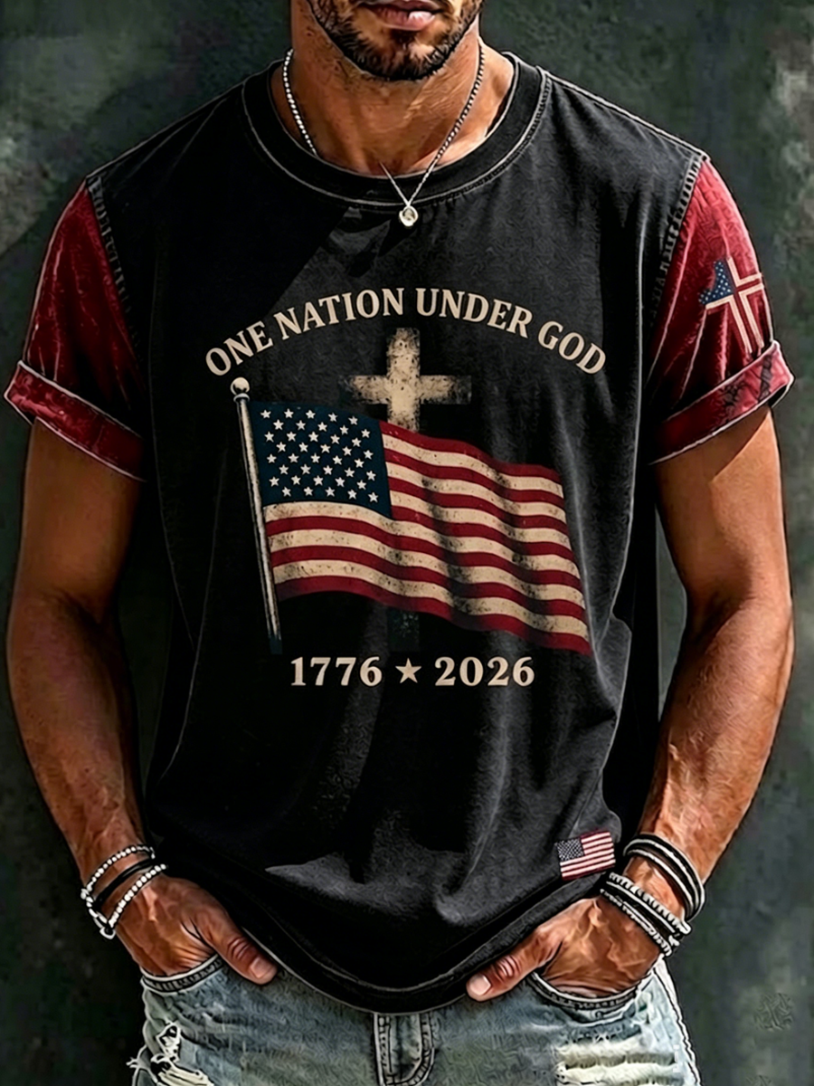 Men's American 250th Anniversary Print Top