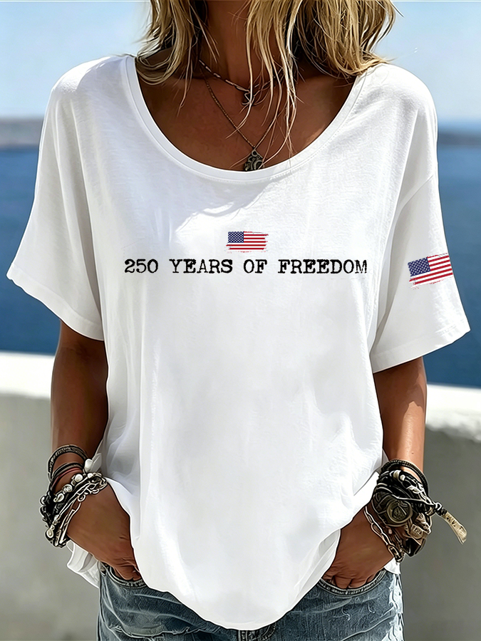 Women's 250 Years of Freedom Crew Neck T-Shirt