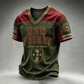 Red Friday Troops Support V-Neck Jersey