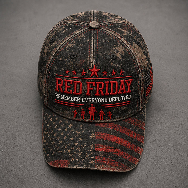 Red Friday Art Print Baseball Cap