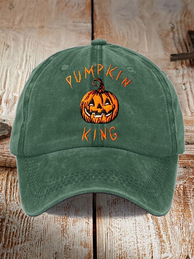 Men's and women's casual Halloween printed hats