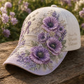 Honor Our Wounded Veterans Purple Poppy Baseball Cap