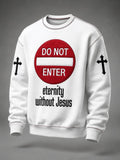 Men's Casual Faith Print Sweatshirt