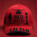 "Red Friday" Veteran Commemorative Casual Baseball Cap