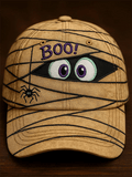 Vintage Halloween Boo! Mummy Print Hat