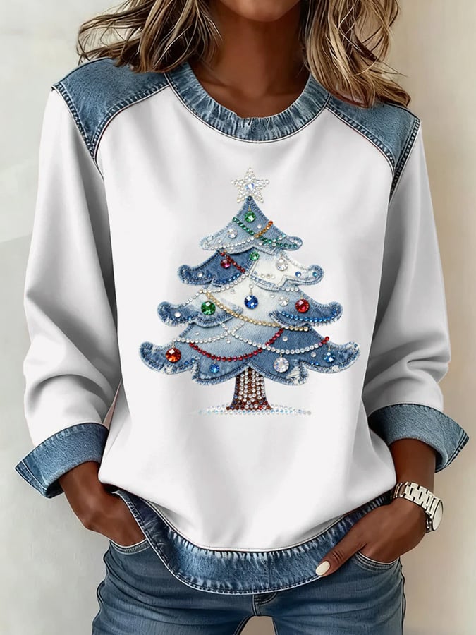 Women's Christmas Print Top